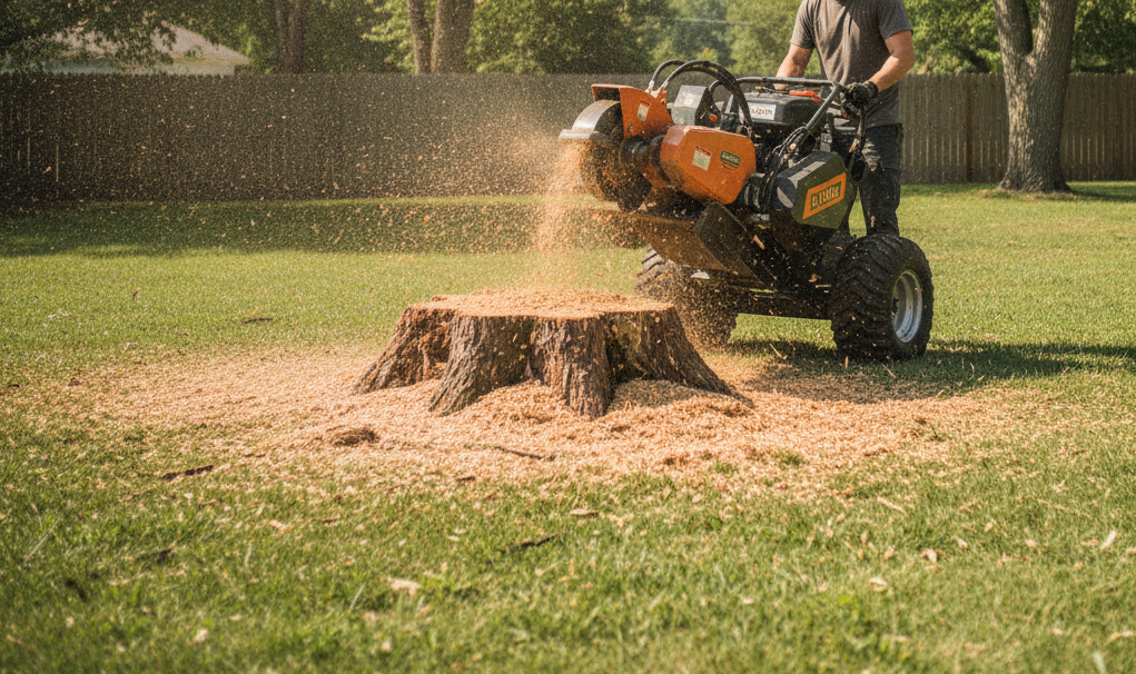 tree stump grinding